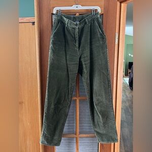 Vintage Woolrich Women’s Corduroy Pants Olive Green